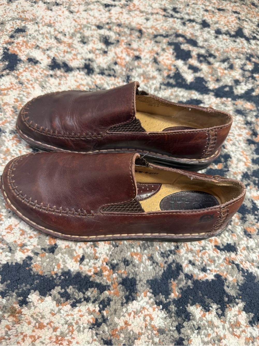 Børn Brown Leather Slip-On Loafers Women’s 7 / EU 38 Handcrafted Comfort Shoes - Picture 6 of 13